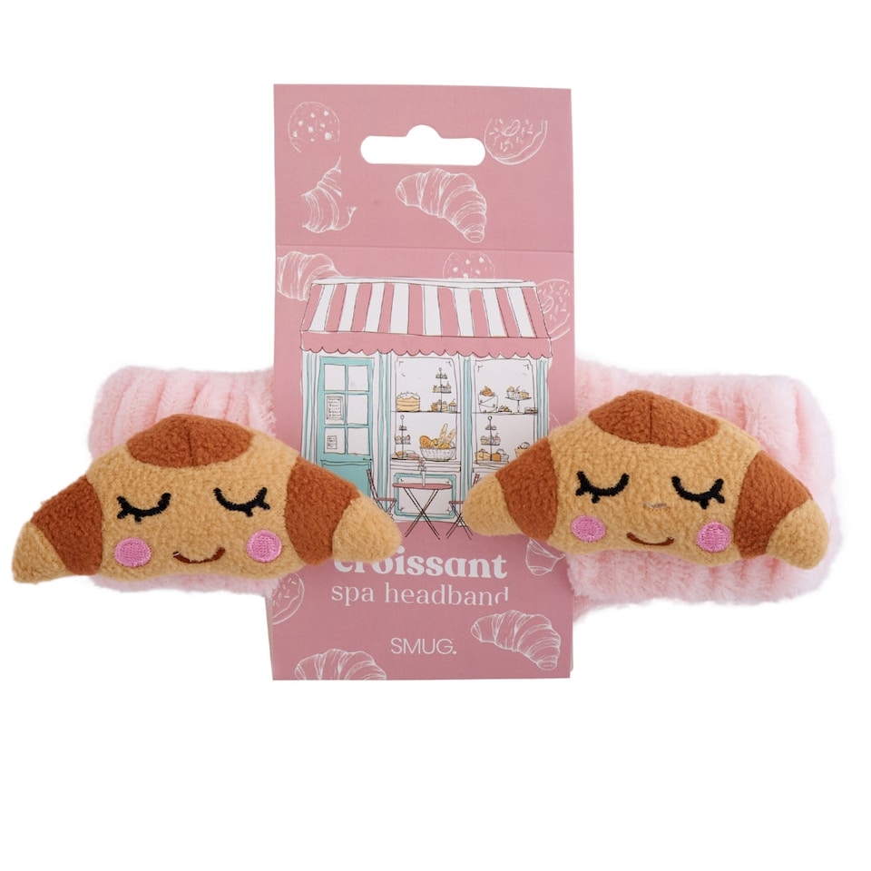 image 1 of SMUG Novelty Spa Headband - Croissant