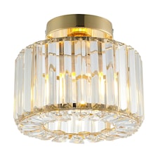 Living and Home Crystal Mount Ceiling Light, 23x23x18cm