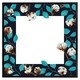 image 2 of Watercolour blue leaf frame (Picture Frame) White | XL