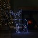 image 6 of 1mx80cm Light up Standing Christmas Reindeer with 292 White LEDs