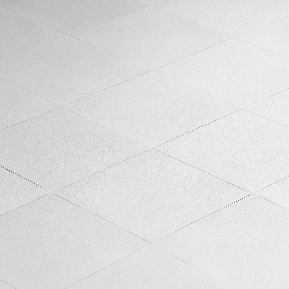 image 1 of NOVECRAFTO Vinyl Floor Tile – Self Adhesive 12x12 in – White Checkerboard – Peel & Stick for Kitchen, Bathroom & Living Room – Waterproof & Easy DIY | White | 3.72 sqm