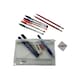 image 1 of Stationery Filled White Zip 8x5" Pencil Case