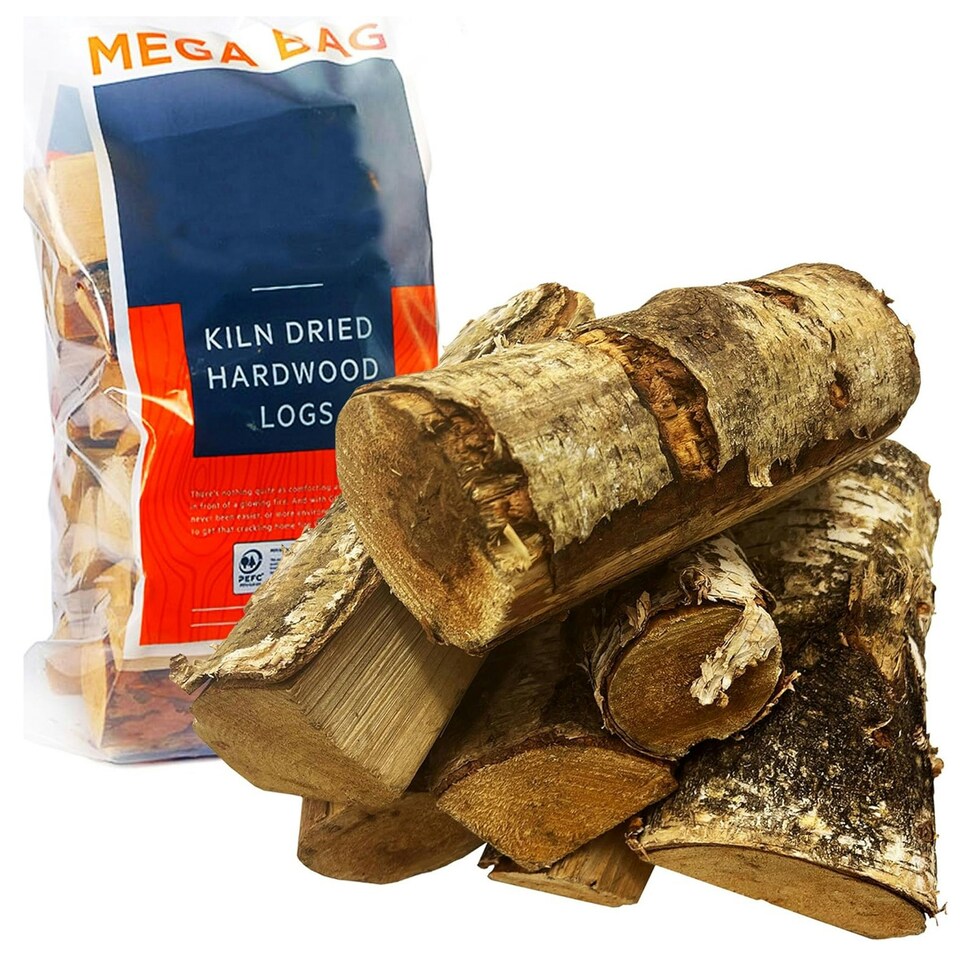 image 1 of 1 Bag 22L Ready To Burn Dried Firewood Kiln Logs For Open Fires & Log Burners