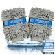 image 9 of Microfibre Cloth Car Wash Mitt Glove Double Sided Wash Mitt for Car Washing - Pack of 2