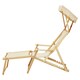 image 5 of Interiors by Premier Cream Lounger, Easy to Clean Outdoor Lounger Chair, Weather-resistant Chaise Lounge, Space-saver Sun Lounger