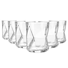 Bormioli Rocco Cassiopea Double Whisky Glasses - 410ml - Clear - Pack of 6 | Clear | Clear