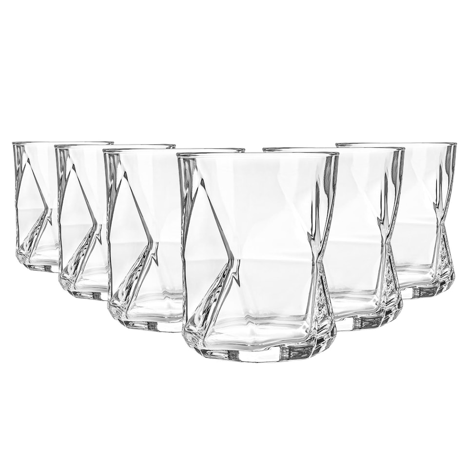 image 1 of Bormioli Rocco Cassiopea Double Whisky Glasses - 410ml - Clear - Pack of 6 | Clear | Clear