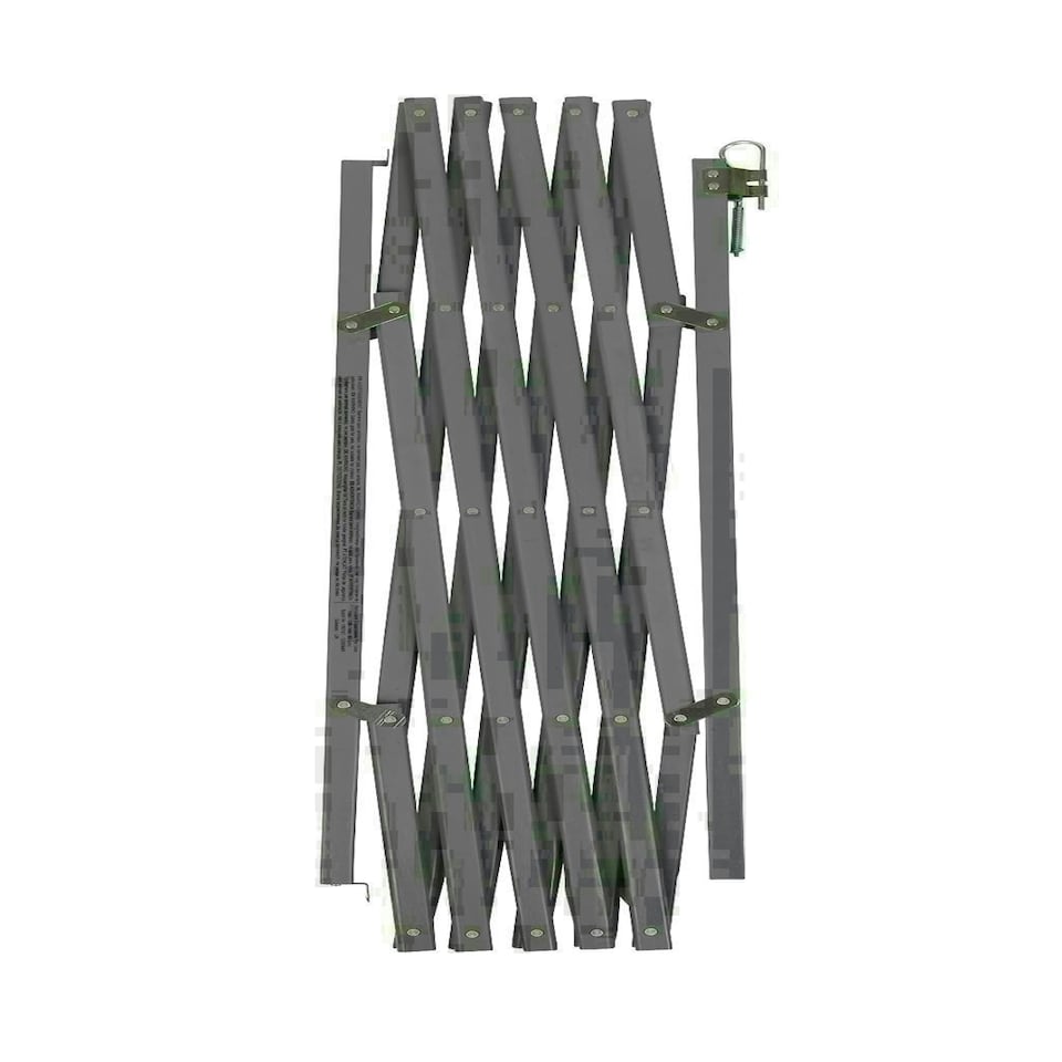 image 1 of Bettacare Expandable Pet Barrier, 60cm - 108cm, Grey, Wooden, Retractable Dog Safety Gate, Barrier for Puppy and Dog