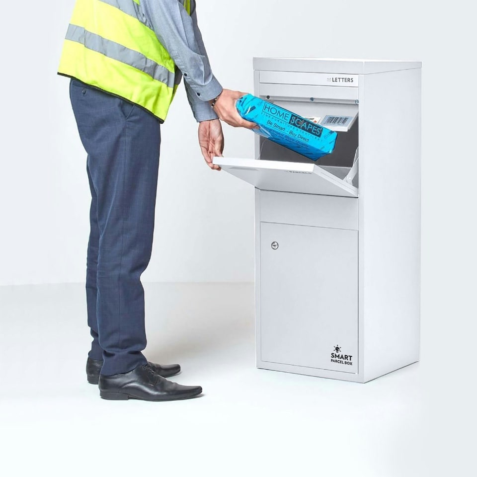 image 1 of SMART PARCEL BOX® Large Front & Rear Access White White