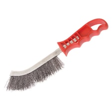 Faithfull Wire Scratch Brush - Red - Steel Red Handle