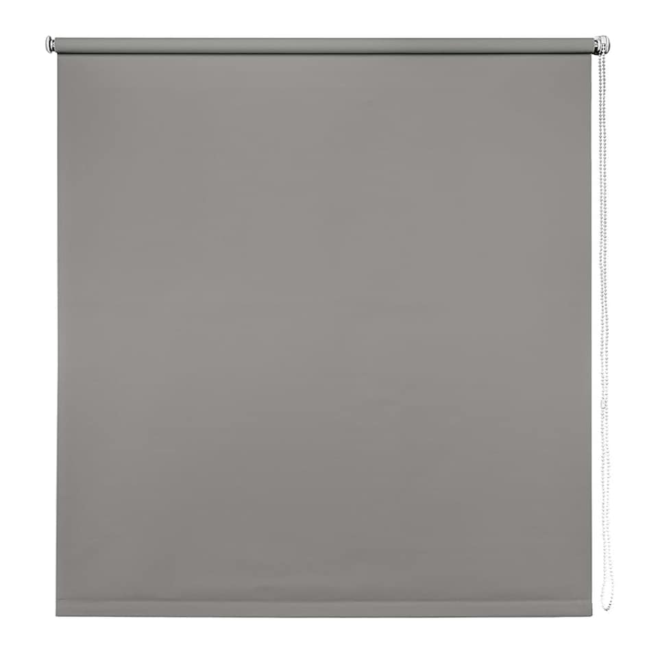 image 1 of 125cm Light Grey Trimmable Thermal Blackout Roller Blinds | Grey | Grey