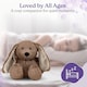 image 7 of Warmies Plush Brown Bunny Microwavable Heat Pad, Weighted Cuddly Plushie for Soothing Relief, Lightly Scented with French Lavender - Large