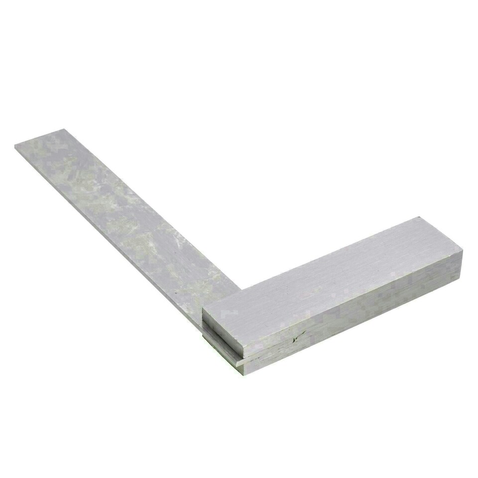 image 1 of 4" 100mm Engineer Tri Set Square Right Angle Straight Edge Stainless Steel