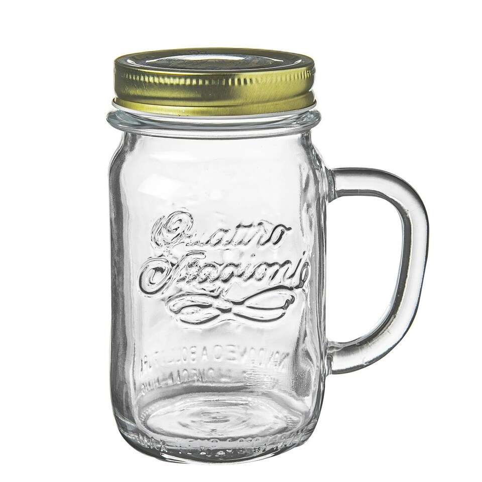 image 1 of Bormioli Rocco Quattro Stagioni Glass Preserving Mason Jars - 475ml - Clear - Pack of 4