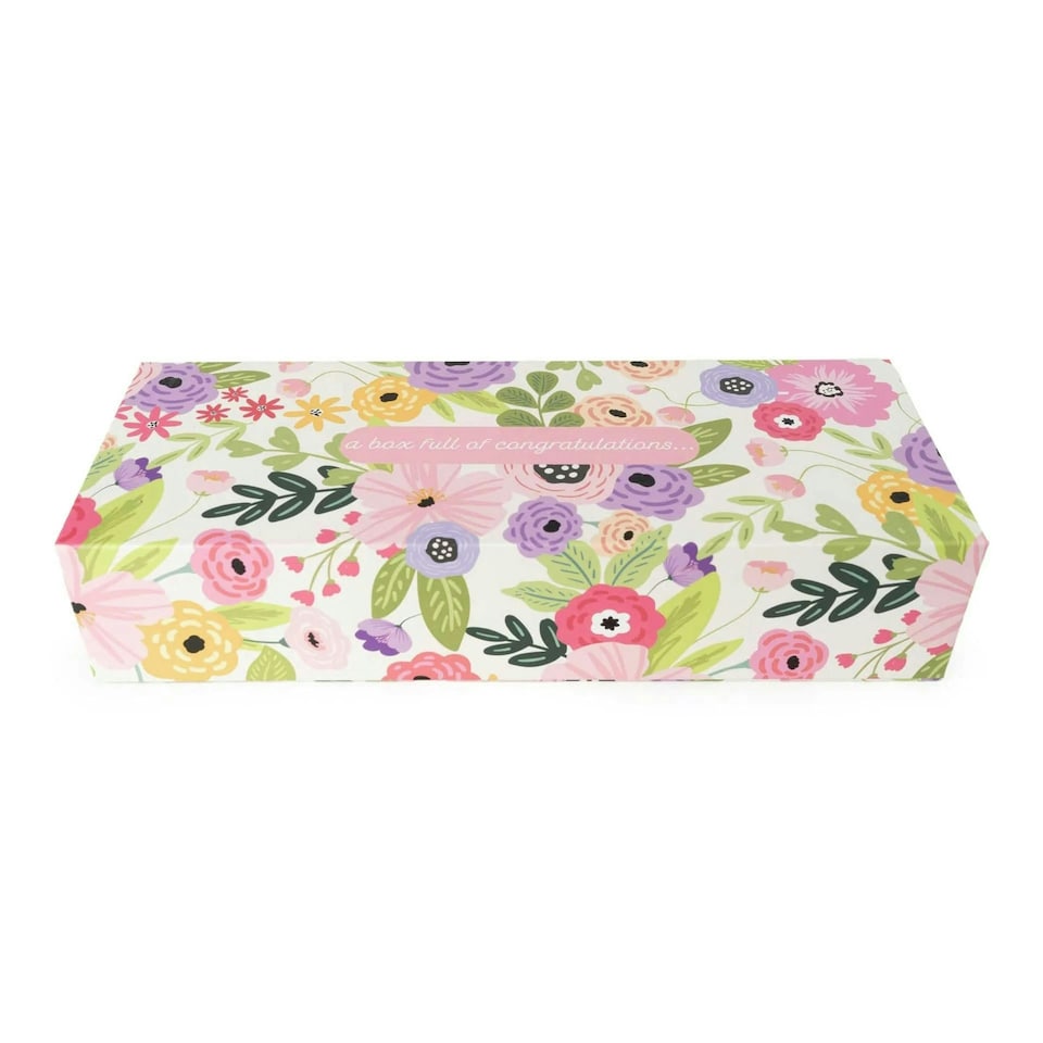 image 1 of Candlelight Congratulations Set of 3 Candles Gift Box White Floral | White | One Size | 1