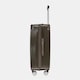 image 4 of OHS Metallic Effect Suitcase Set of 3 Hard Shell ABS Luggage | Brown