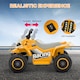 image 3 of AIYAPLAY 6V Electric Car for Kids, Battery Powered Kids ATV, Quad Bike with Forward Backward, LED Headlights, for Ages 18-36 Months, Yellow