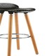 image 5 of Interiors by Premier Matte Black Bar Stool, Easy to Clean Kitchen Bar Stool, Footrest Bar Stool, Space-Saver Breakfast Stool