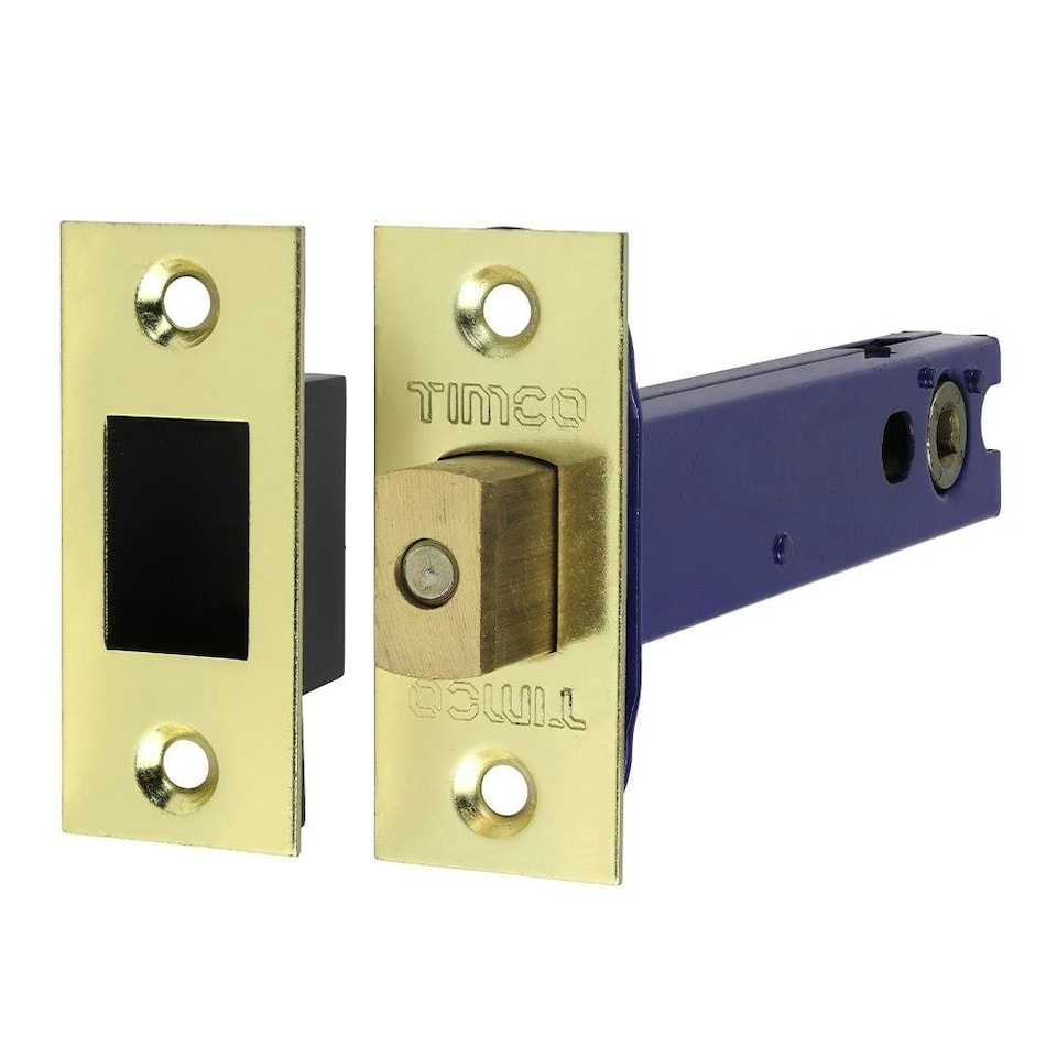 image 1 of Timco - Architectural Tubular Deadbolt - Electro Brass & Satin Nickel (Size 129 case / 108 backset - 1 Each)