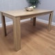 image 2 of Dining Table Beige Wood Kitchen Place for 4 Seats, Dining Table Only (Beige H 75 x L 117 x W 77 cm) | Brown