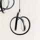 image 3 of ValueLights Infinity Black Loop Cluster Integrated LED Ceiling Light | Black