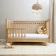 image 4 of Clair de Lune Oak Cot Bed Toddler Extention Kit