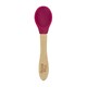 image 1 of Tiny Dining Children's Bamboo Silicone Tip Spoon - Red