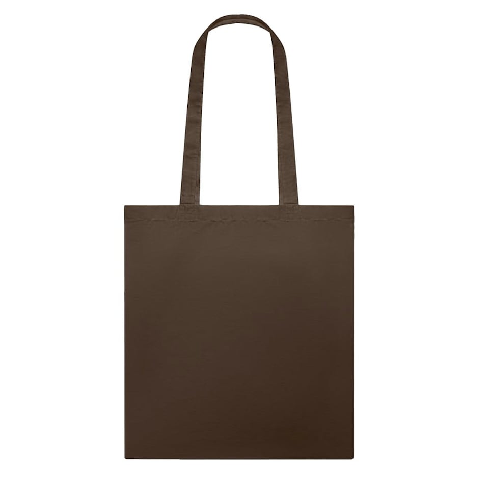 image 1 of MidOcean Cottonel Colour ++ Cotton Shopper Bag - Chocolate - One Size Brown