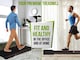 image 7 of Strongology MOTIONIC BLACK Home and Office Ultra Quiet Adjustable Speed 1-8km/h Slimline 2.5HP Bluetooth Treadmill with LED Display - Fully Assembled