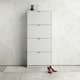 image 5 of Shoes Shoe Cabinet 4 Flip Down Doors and 2 layers in White