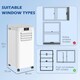 image 7 of HOMCOM 8000BTU Portable Air Conditioner 4 Modes LED Display Timer Home Office