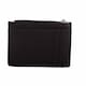 image 2 of Lorenz Small Slim PU Leather Grain Credit Card Travel Case | Black | Black