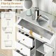 image 7 of COSTWAY Chest of Drawers Storage Cabinet w/Pull-out Drawers Grey