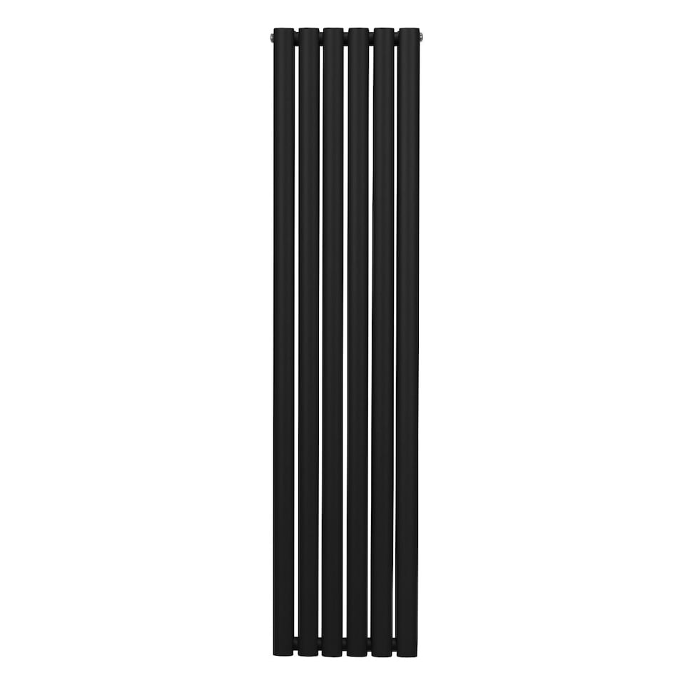 image 1 of Oval Column Radiator 1600mm x 360mm Black