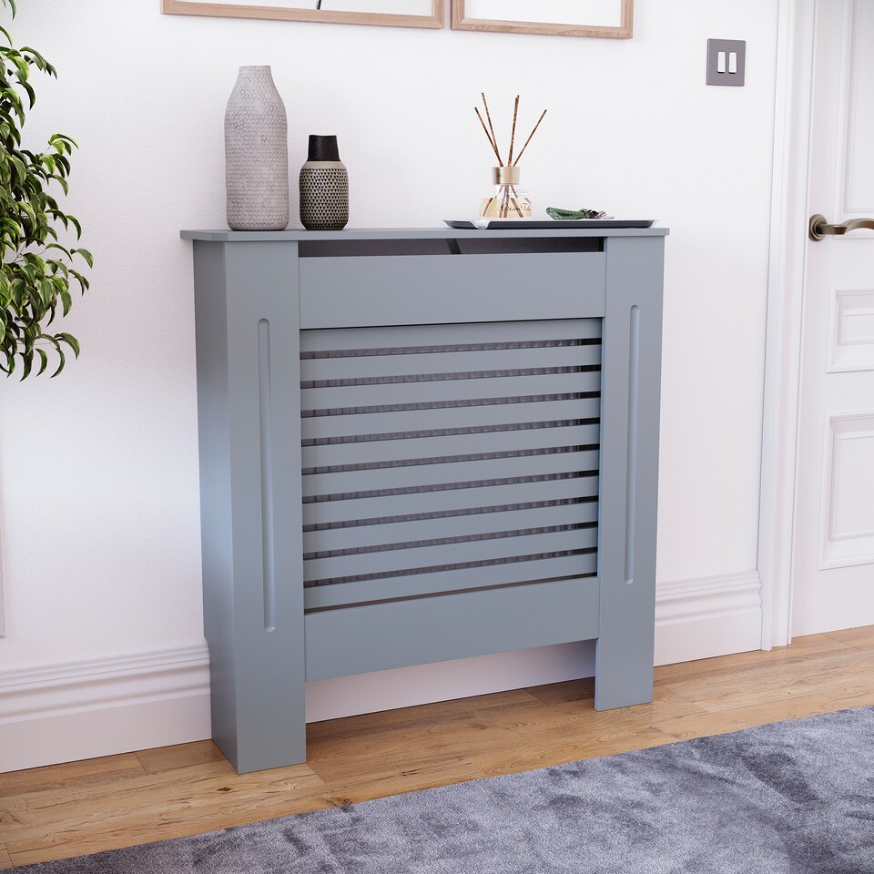image 1 of Vida Designs Milton Radiator Cover Grey, Small