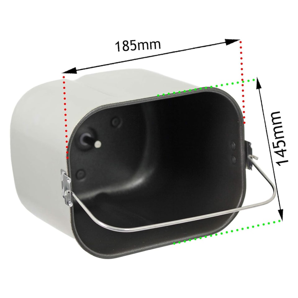 image 1 of SPARES2GO Baking Pan for Morphy Richards Breadmaker 48280 48320 48280001