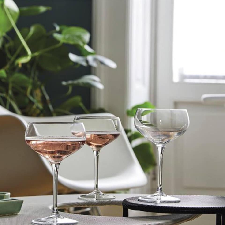 image 1 of Bormioli Rocco Bartender Glass Champagne Coupe Saucers - 305ml - Clear - Pack of 6