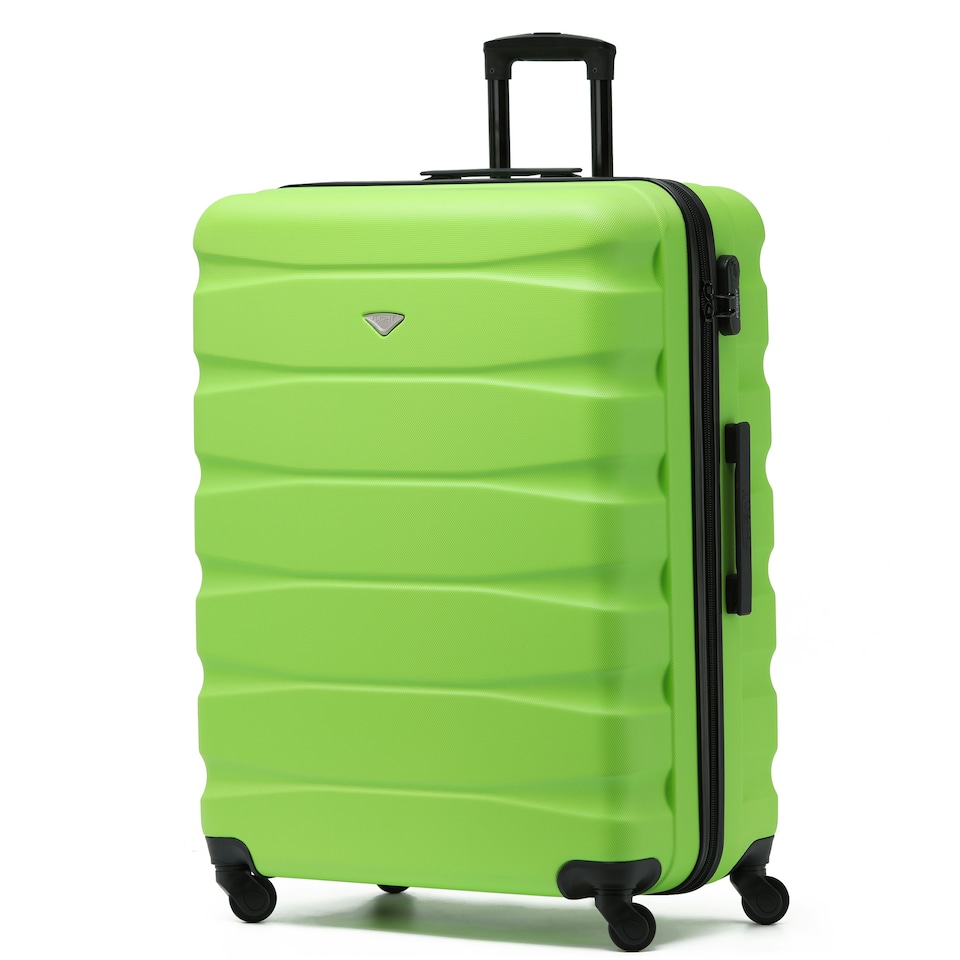 image 1 of Flight Knight 29" Extra Large Suitcase – 20kg Capacity Hard Shell Check-In Luggage with 4 Wheels  100+ Airlines Approved: Ryanair, EasyJet, Jet2, Wizz Air, BA Green | Green/Black | Large