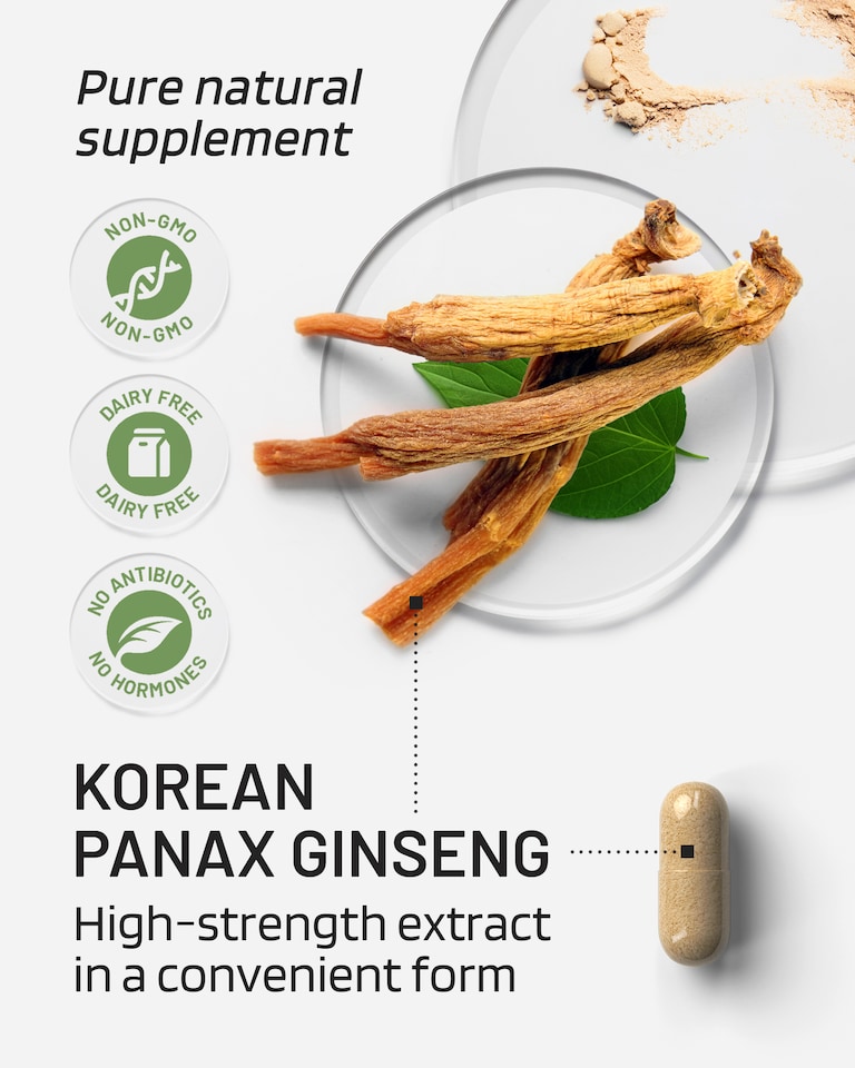 image 1 of PharmaZen Korean Panax Ginseng Extract 60 Capsules