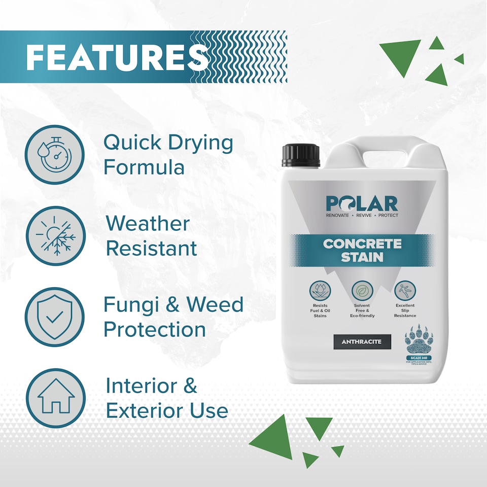 image 1 of Polar Concrete Stain Durable Slip Resistant Solvent Free | Grey | Anthracite | 5 litre
