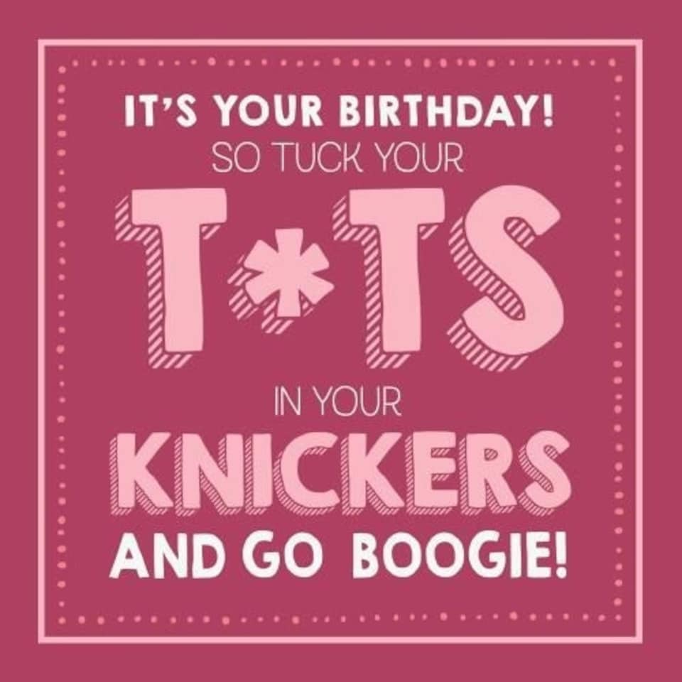 Jam & Toast Birthday Card for Her, "And Go Boogie!" Female Birthday Card, Funny Birthday Card for her