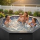 image 2 of Wave Como 6 Person Eco Foam Hot Tub, Charcoal Black