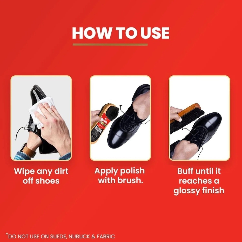 image 1 of Kiwi Shoe Polish Wax - Classic Shine and Protection for Leather 50ml