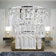 image 7 of First Choice Lighting Set of 2 Three Tier Acrylic Crystal Light Shades Clear | Chrome