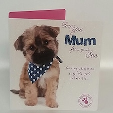 Studio Pets Puppy Mum From Son Mother's Day Card