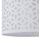 image 4 of White Laser Cut 30cm Pendant Lightshade White