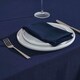 image 3 of Homescapes Navy Blue Tablecloth - 178 x 300 cm Blue