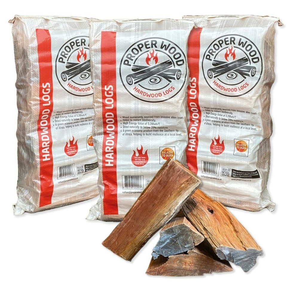 image 1 of Proper Wood South African Eucalyptus Hardwood Logs - 3 Bags