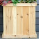 image 10 of Outsunny Wooden Garden Planter & Bench Combination Garden Raised Bed Natural