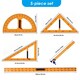 image 3 of Pack of 5 Pieces Math Geometry Blackboard and Whiteboard Teaching Equipment Set